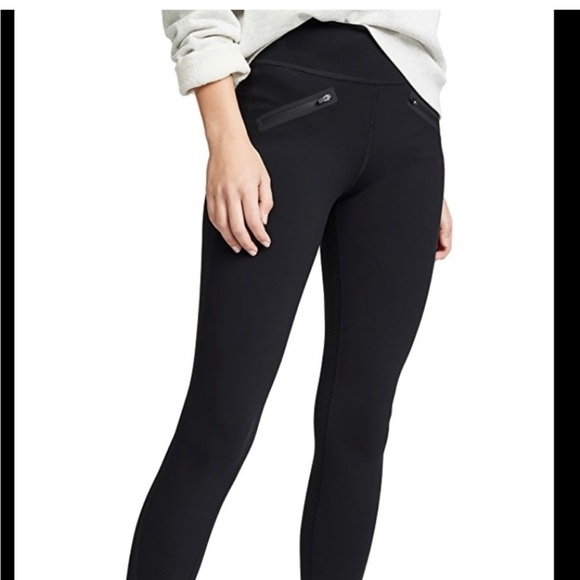 SPANX Every Wear Tech Tape Support Compression Black Leggings Size M - Picture 4 of 15